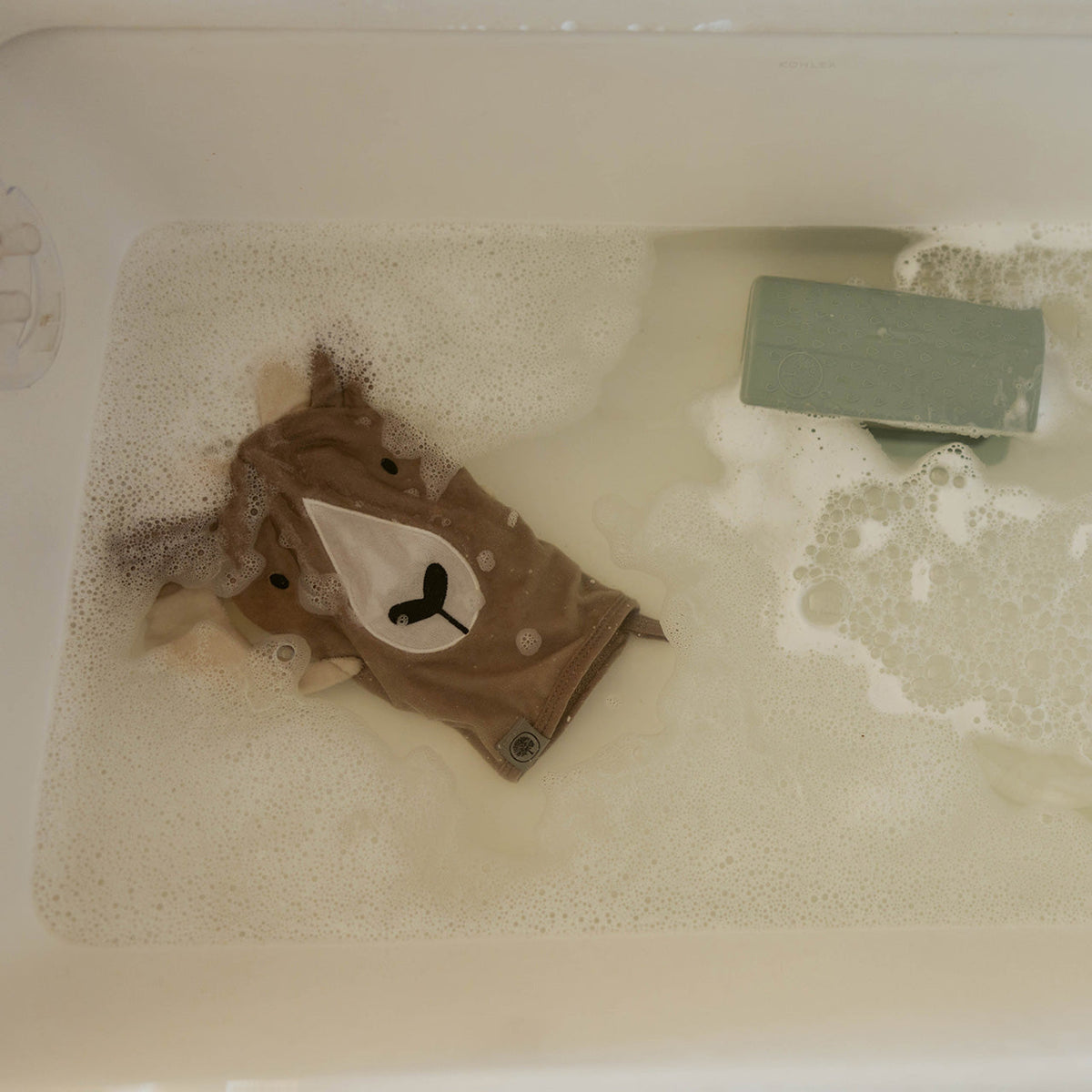 Mitaine en forme d'animal pour le lavage