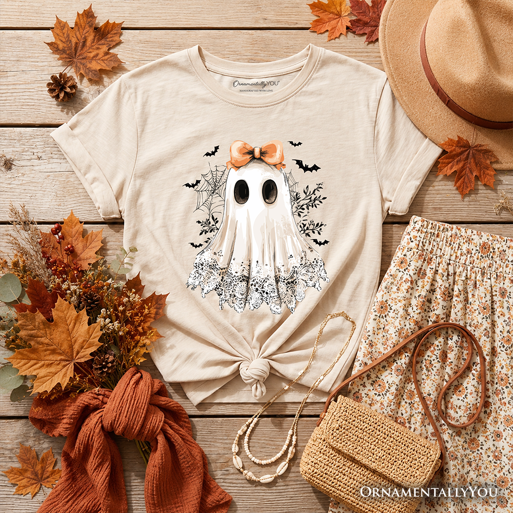 Little Boos & Bows | Kids’ Coquette Ghost T-Shirt 🎀👻