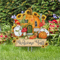 Harvest Gnome Garden Stake by Susan Winget | Fall Yard Décor