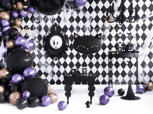 Black Cat Matte Foil Balloon – Halloween Decor