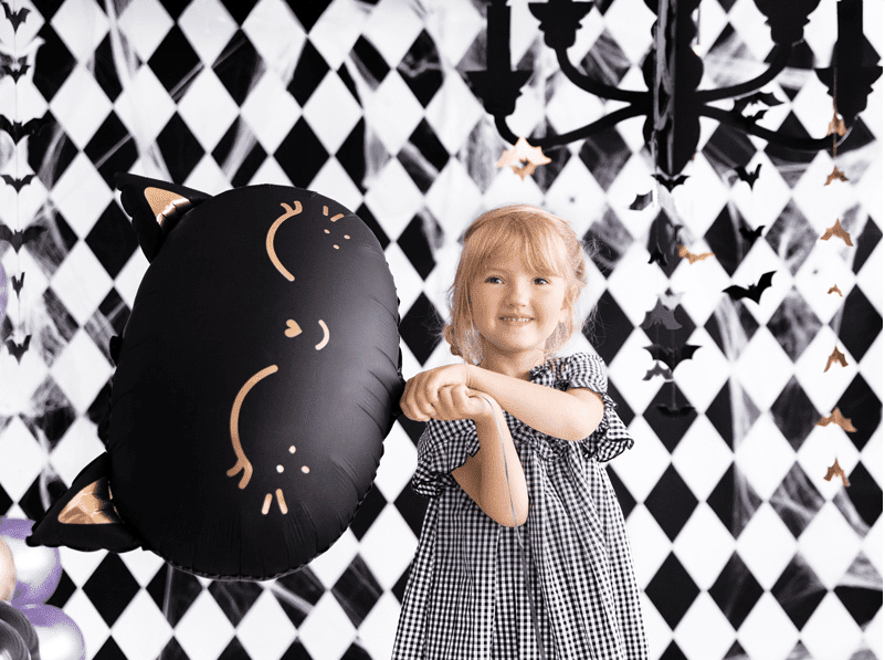 Black Cat Matte Foil Balloon – Halloween Decor