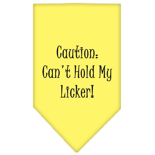 Can't Hold My Licker — Screen Printed Pet Bandana 🐾💙