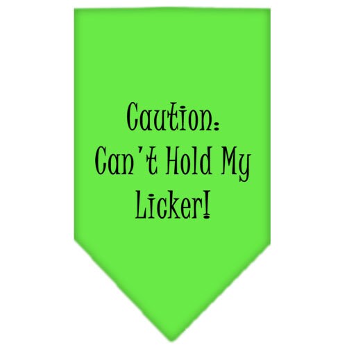 Can't Hold My Licker — Screen Printed Pet Bandana 🐾💙