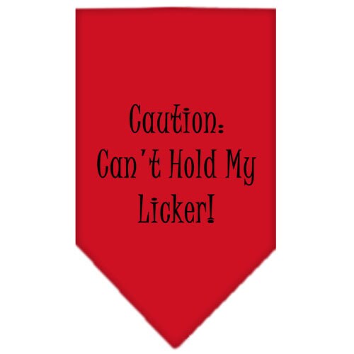 Can't Hold My Licker — Screen Printed Pet Bandana 🐾💙