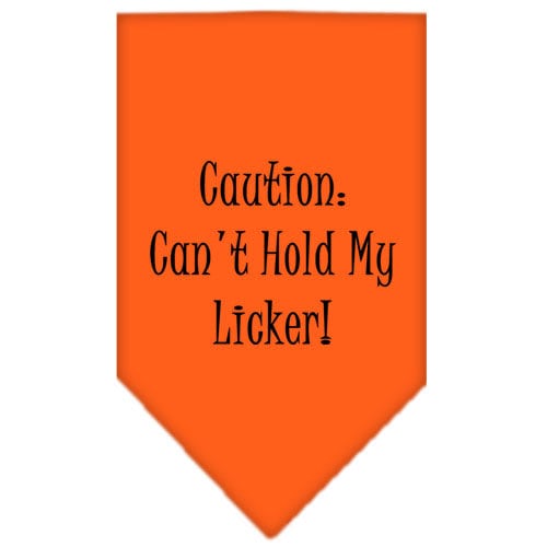 Can't Hold My Licker — Screen Printed Pet Bandana 🐾💙