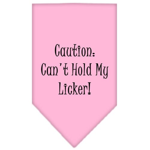 Can't Hold My Licker — Screen Printed Pet Bandana 🐾💙