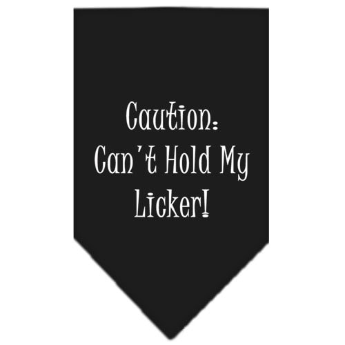 Can't Hold My Licker — Screen Printed Pet Bandana 🐾💙