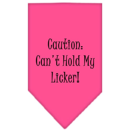 Can't Hold My Licker — Screen Printed Pet Bandana 🐾💙