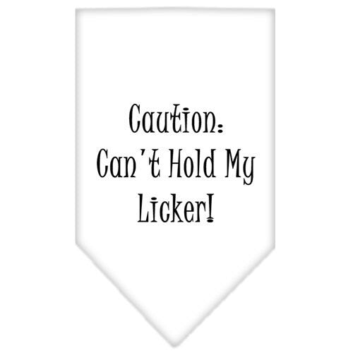 Can't Hold My Licker — Screen Printed Pet Bandana 🐾💙