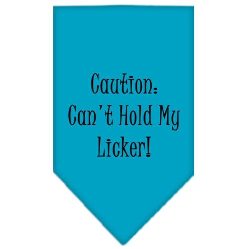 Can't Hold My Licker — Screen Printed Pet Bandana 🐾💙
