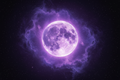 Deep space purple moon and nebula background for Supernova membership tier