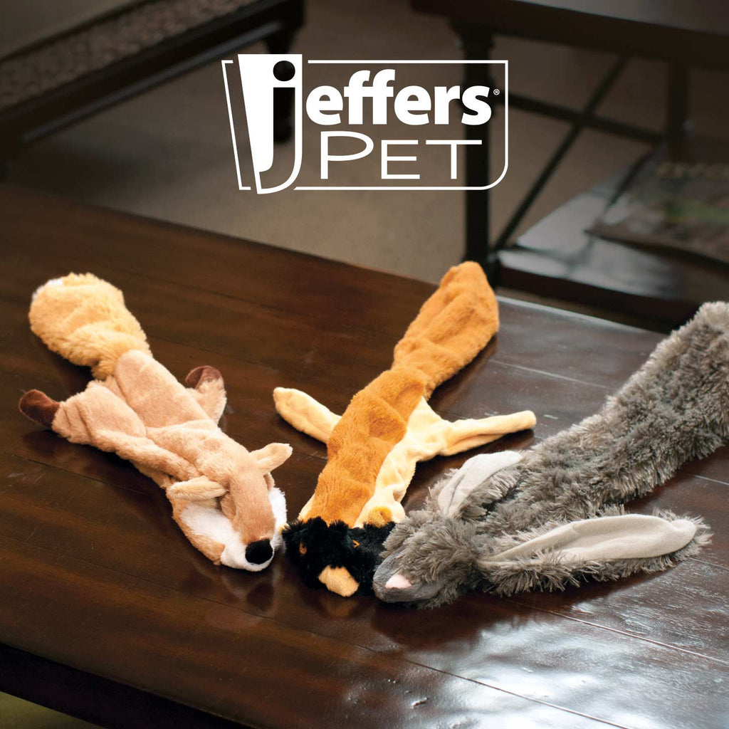 Jeffers Thinnies Unstuffed Plush Dog Toys — 21" 🐾💙